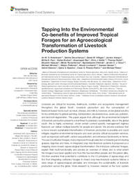 Tapping into the Environmental Co-benefits of Improved Tropical Forages for an Agroecological Transformation of Livestock Production Systems