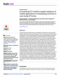 A contextual ICT model to explain adoption of mobile applications in developing countries: A case study of Tunisia