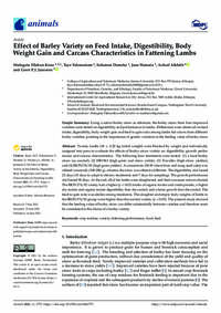 Effect of Barley Variety on Feed Intake, Digestibility, Body Weight Gain and Carcass Characteristics in Fattening Lambs