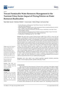 Toward Sustainable Water Resources Management in the Tunisian Citrus Sector: Impact of Pricing Policies on Water Resources Reallocation