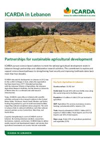 ICARDA in Lebanon: Partnerships for sustainable agricultural development