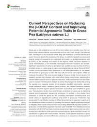 Current Perspectives on Reducing the β-ODAP Content and Improving Potential Agronomic Traits in Grass Pea (Lathyrus sativus L.)
