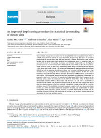 An improved deep learning procedure for statistical downscaling  of climate data