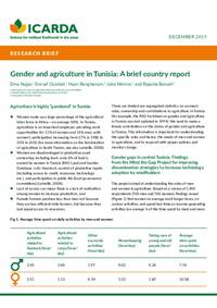 Gender and agriculture in Tunisia: A brief country report