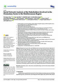 Social Network Analysis of the Stakeholders Involved in the Dromedary Sector in the Mediterranean Region