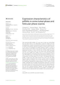 Expression characteristics of piRNAs in ovine luteal phase and follicular phase ovaries