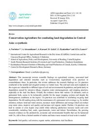 Conservation Agriculture for combating land degradation in Central Asia: a synthesis