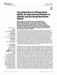The Global Durum Wheat Panel (GDP): An International Platform to Identify and Exchange Beneficial Alleles