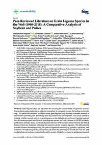 Peer-Reviewed Literature on Grain Legume Species in the WoS (1980–2018): A Comparative Analysis of Soybean and Pulses