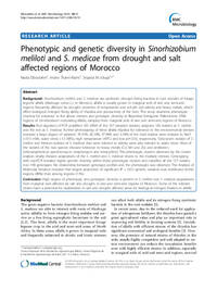 Phenotypic and genetic diversity in Sinorhizobium meliloti and S. medicae from drought and salt affected regions of Morocco