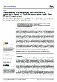 Fermentation Characteristics and Nutritional Value of Avena sativa Genotypes Ensiled with or without Napier Grass (Pennisetum purpureum)
