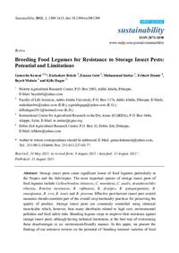 Breeding Food Legumes for Resistance to Storage Insect Pests: Potential and Limitations