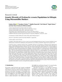Genetic Diversity of Orobanche crenata Populations in Ethiopia Using Microsatellite Markers