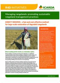 DIRECT SEEDING:  a fast and cost-effective method for large-scale restoration of degraded rangelands 