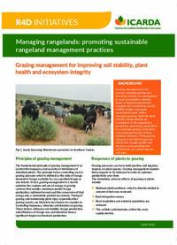 Managing rangelands: promoting sustainable rangeland management practices-Grazing management for improving soil stability, plant health and ecosystem integrity