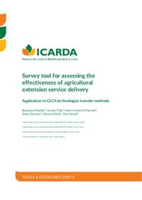 Survey tool for assessing the effectiveness of agricultural extension service delivery: Application to CLCA technologies transfer methods