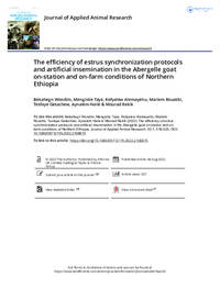 The efficiency of estrus synchronization protocols and artificial insemination in the Abergelle goat on-station and on-farm conditions of Northern Ethiopia