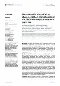 Genome-wide identification, characterization, and validation of the bHLH transcription factors in grass pea
