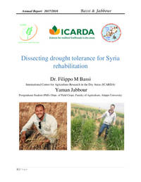 Dissecting drought tolerance for Syria rehabilitation