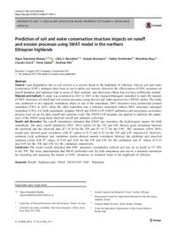 Prediction of soil and water conservation structure impacts on runoff and erosion processes using SWAT model in the Northern Ethiopian highlands