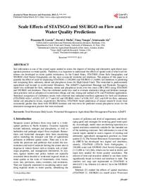 Scale Effects of STATSGO and SSURGO on Flow and Water Quality Predictions