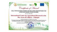 ICARDA Certificate of Award