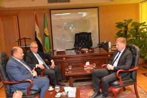 Meeting with Fayoum governor Isam Saad
