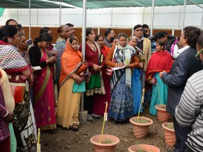 Women farmers learn about pulses technologies, value addition and new ways to earn