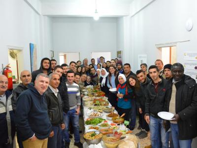 ICARDA staff in Lebanon celebrated International Year of Pulses with a feast at the Terbol Research Station