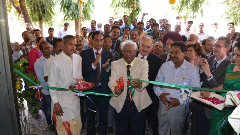 World Food Prize laureate, Dr. Sanjaya Rajaram inaugurates ICARDA's Global Pulses Research Platform near Bhopal, India 