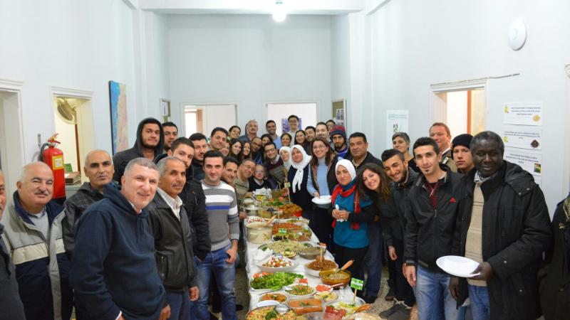 ICARDA staff in Lebanon celebrated International Year of Pulses with a feast at the Terbol Research Station